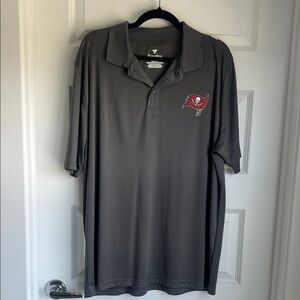 Men's Gray Tampa Bay Buccaneers Polo Shirt